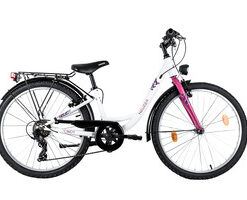 NEUZER CINDY CITY 24"/6 SEBESSÉGES FEHÉR-MAGENTA GYERMEK KERÉKPÁR