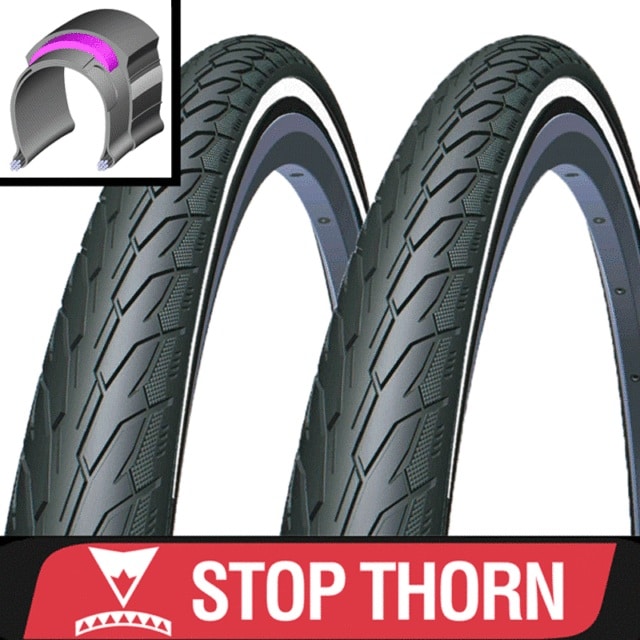 KÜLSŐ GUMI RUBENA FLASH STOP THORN ADVANCED 28" 42-622/DEFEKTTŰRŐ E-BIKE REFLEX CSÍKOS