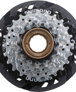 LÁNCKERÉKSOR MENETES SHIMANO MF-TZ510/6 EZÜST/FEKETE  KÜLLŐVÉDŐ TÁRCSÁVAL