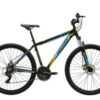 KERÉKPÁR NEUZER JUMBO HOBBY DISC  29" MTB 17" VÁZMÉRETTEL  FEKETE/TÜRKIZ-SÁRGA