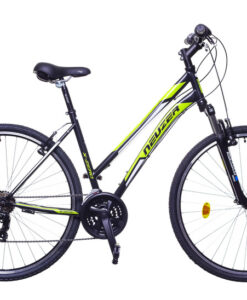 KERÉKPÁR NEUZER X ZERO CROSS 17" NŐI FEKETE-ZÖLD-FEHÉR