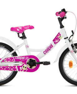 GYERMEK KERÉKPÁR CSEPEL LILY 16" KONTRÁS FEHÉR ÚJ MODELL !
