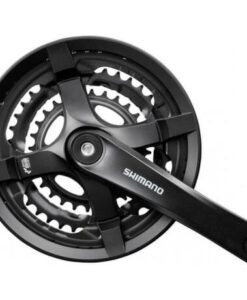 HAJTÓMŰ SHIMANO FC-TY501  LÁNCVÉDŐVEL  48-38-28 FOGSZÁM FEKETE 170 MM NÉGYZETKÚPOS   HG 6-7-8 SEBESSÉGES