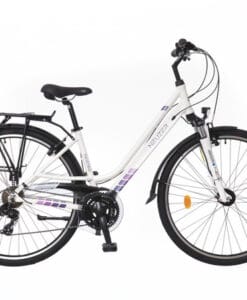 KERÉKPÁR NEUZER RAVENNA 100 NŐI TREKING FEHÉR-LILA MATT 17"