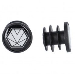 Kormányvég dugó fekete refl.24/22mm GR-X03
