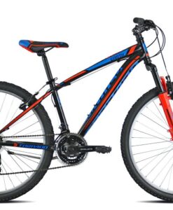KERÉKPÁR TORPADO T595 EARTH FEKETE/PIROS/KÉK  26" MTB FÉRFI vázméret: 46 CM