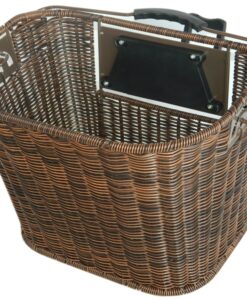 Kosár első rattan hatású barna QR