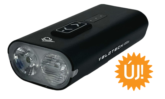 VELOTECH PRO 1000 LUMEN BELSŐ AKKUMULÁTOROS ELSŐ LÁMPA