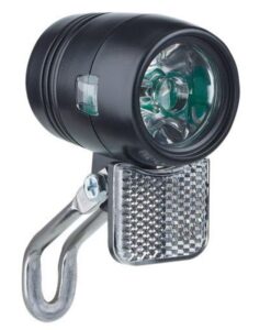 LÁMPA ELSŐ 6 V AGYDINAMÓS+KAPCSOLÓ SPORT ECO 1 LED 20 LUX FEKETE