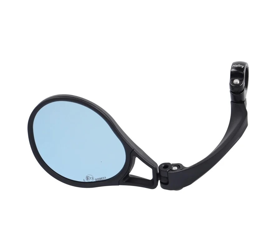Visszapillantó tükör pedelec, 11x9 cm, bal, bilincses, törésbiztos acél Blue HD MR-K28 ÚJDONSÁG !