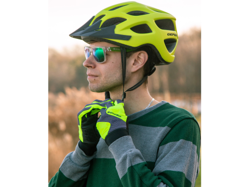 KESZTYŰ GEPIDA MTB HOSSZÚ UJJÚ FEKETE-SÁRGA "L"