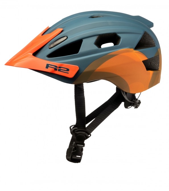 BUKÓSISAK R2 WHEELIE MATT KÉK, NEON NARANCS (52-56CM) INMOLD - Image 2