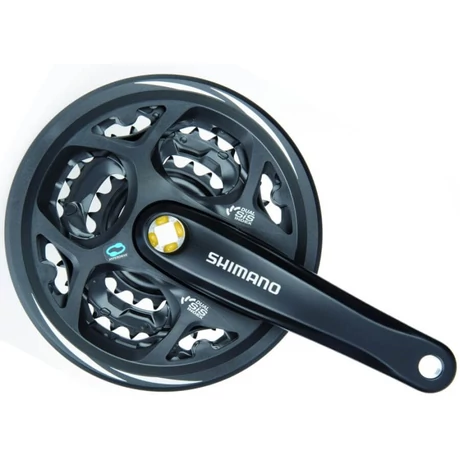 HAJTÓMŰ Shimano Altus FC-M311 négyszögtengelyes MTB hajtómű 22-32-42T, 175 mm vagy 170 mm, alumínium, fekete 7/8 sebességes rendszerhez