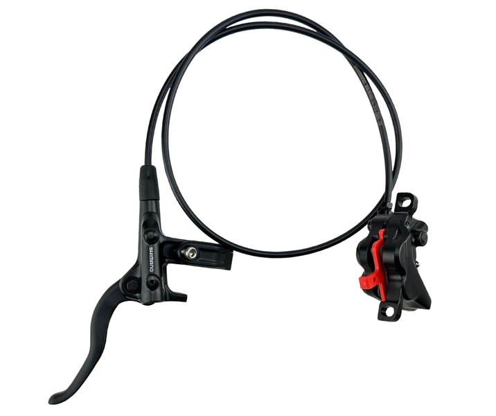 FÉK ELSŐ TÁRCSA SZET SHIMANO DEORE I-SPEC EV RENDSZER BL-M4100L, BR-MT420F FEKETE 1000 R-FÉKBETÉT 4 DUGATTYÚS
