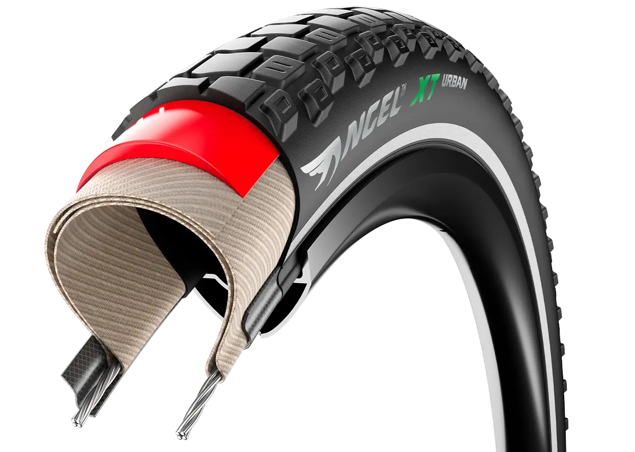 KÜLSŐ GUMI Pirelli Angel Urban XT (E-Bikehoz is) 60TPI Defektvédelem: HyperBELT 5mm, Reflective, 42-622